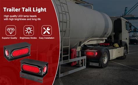 metal trailer light boxes jeep rectangle|light boxes for trailers.